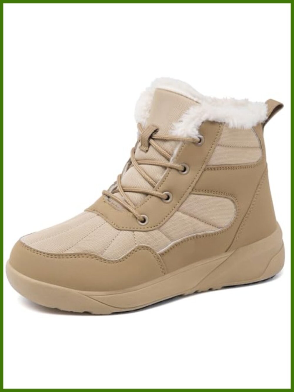 Women's Winter Snow Boots with Fur Lined Lightweight Ankle Booties Anti Slip